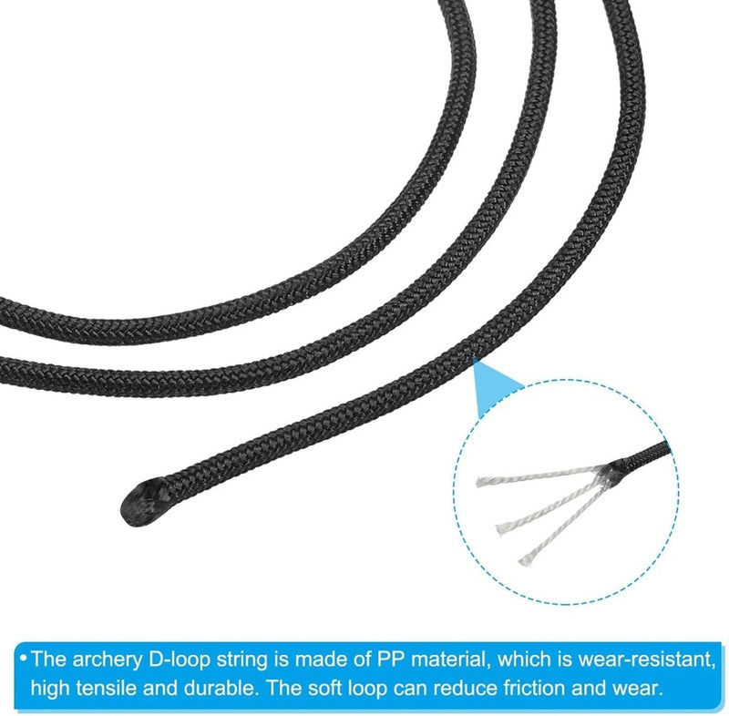 Load image into Gallery viewer, Boogschieten D-lus touw 3 m x 2,5 mm (2 stuks) - Polypropeen D-ring release koord - Compound boog pees accessoire - happygetfit.com
