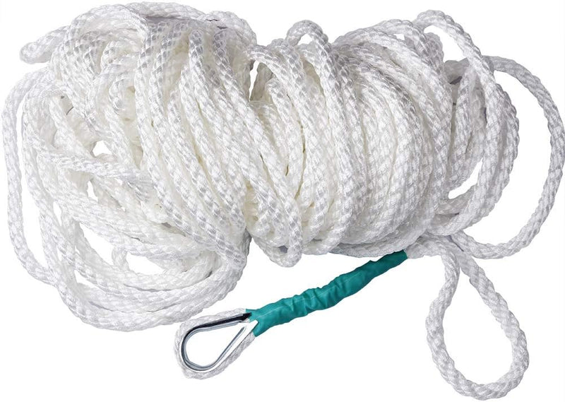 Charger l’image dans la visionneuse de galerie, Boottouw 91 meter 12 mm van dubbel gevlochten nylon voor aanmeren en vastleggen – landvast – meertouw - happygetfit.com
