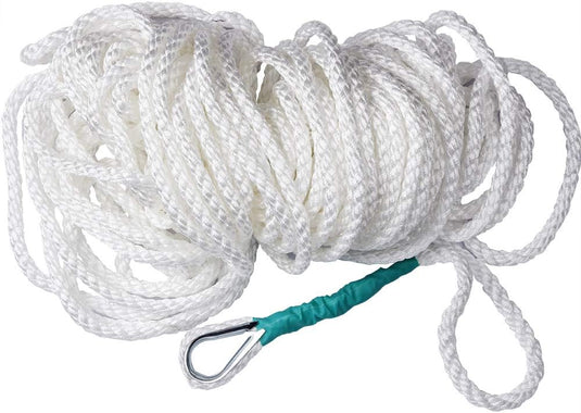Boottouw 91 meter 12 mm van dubbel gevlochten nylon voor aanmeren en vastleggen – landvast – meertouw - happygetfit.com