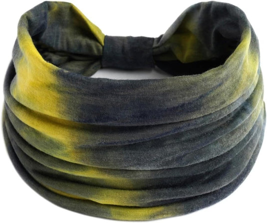 Brede haarbanden dames 4 stuks van elastisch polyester met strikontwerp voor yoga fitness en dagelijks gebruik – tulbandhaarbanden – sporthoofdbanden - happygetfit.com