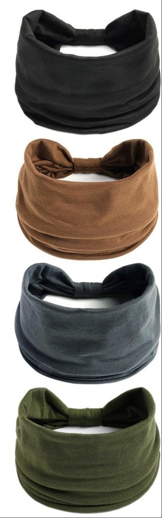 Bild im Galerie-Viewer laden, Brede haarbanden dames 4 stuks van elastisch polyester met strikontwerp voor yoga fitness en dagelijks gebruik – tulbandhaarbanden – sporthoofdbanden - happygetfit.com
