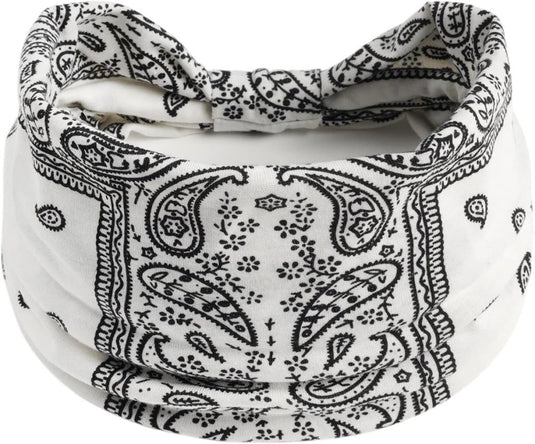 Brede haarbanden dames 4 stuks van elastisch polyester met strikontwerp voor yoga fitness en dagelijks gebruik – tulbandhaarbanden – sporthoofdbanden - happygetfit.com