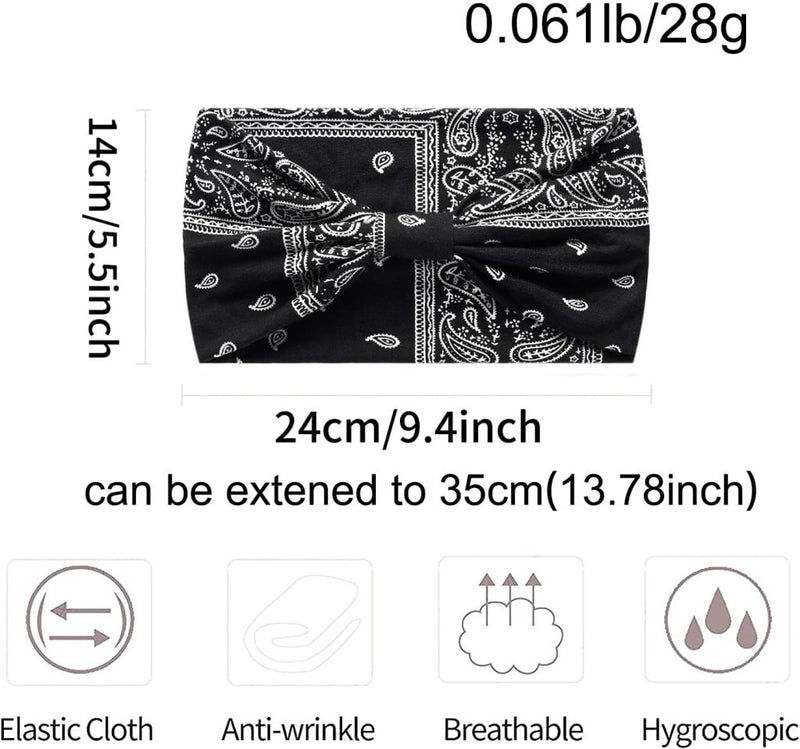 Bild im Galerie-Viewer laden, Brede haarbanden dames 4 stuks van elastisch polyester met strikontwerp voor yoga fitness en dagelijks gebruik – tulbandhaarbanden – sporthoofdbanden - happygetfit.com
