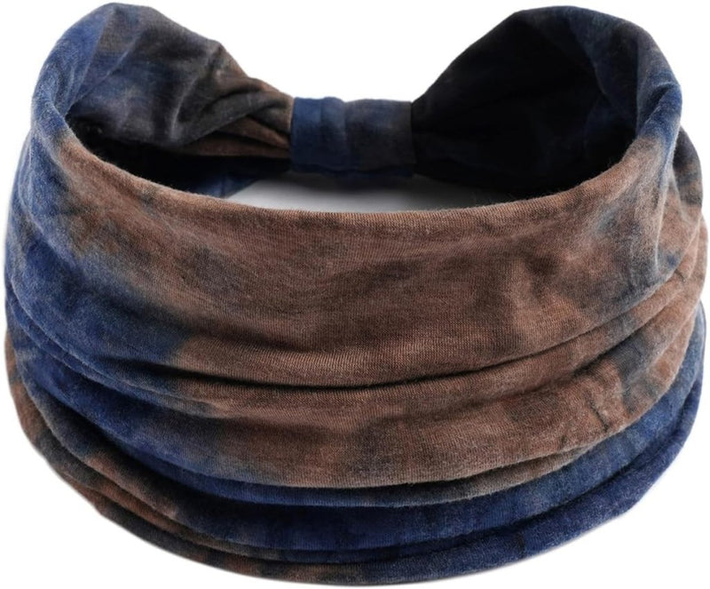 Bild im Galerie-Viewer laden, Brede haarbanden dames 4 stuks van elastisch polyester met strikontwerp voor yoga fitness en dagelijks gebruik – tulbandhaarbanden – sporthoofdbanden - happygetfit.com

