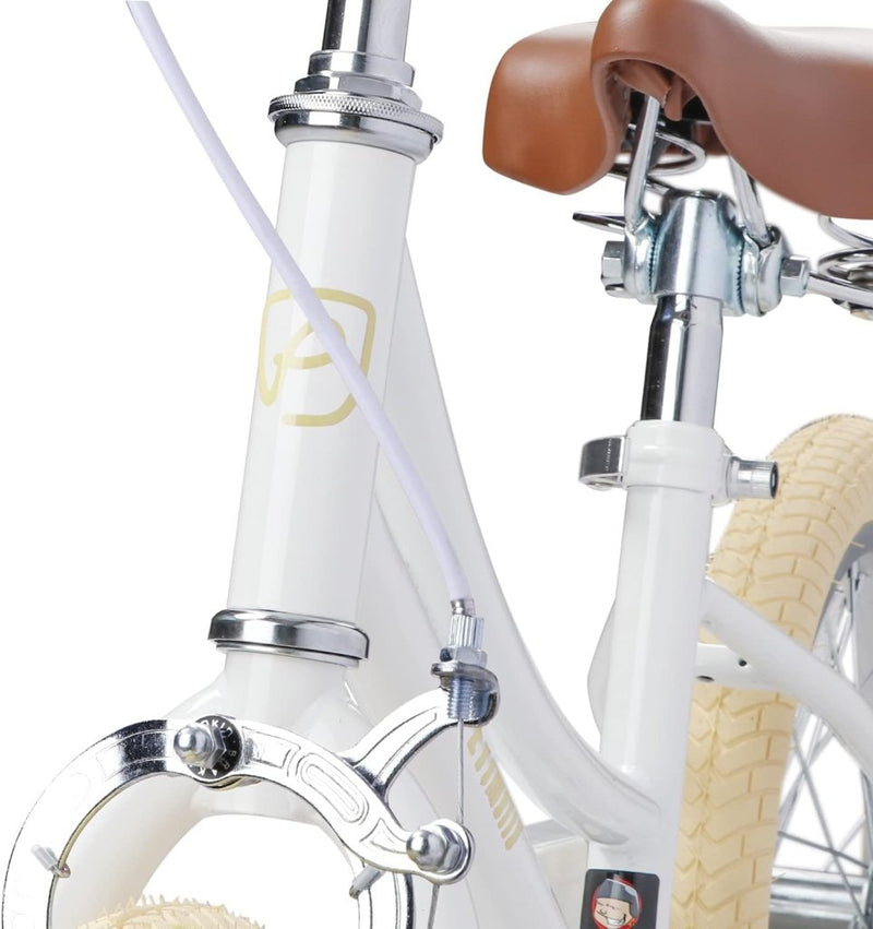 Laad afbeelding in Galerijviewer, Breed kinderfietszadel bruin voor fietsen van 12 tot 20 inch - happygetfit.com
