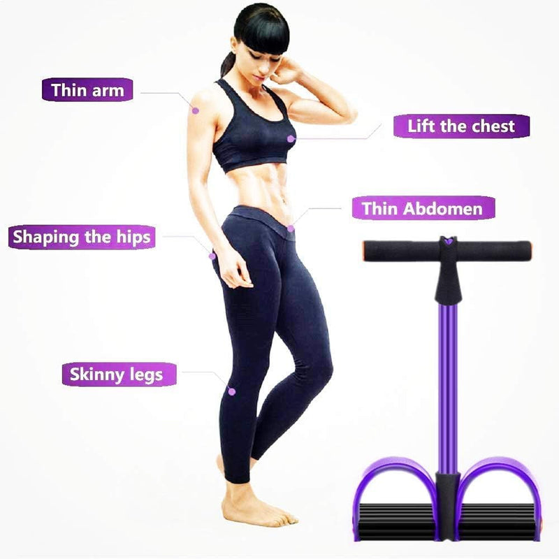 Laad afbeelding in Galerijviewer, Buiktrainer, sit-up trainingsapparatuur bodybuilding expander full-body trainer voor thuis 6 tubes elastisch trekkoord multifunctionele been-exerciser voor fitness, afvallen, training, yoga - happygetfit.com
