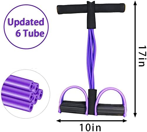 Laad afbeelding in Galerijviewer, Buiktrainer, sit-up trainingsapparatuur bodybuilding expander full-body trainer voor thuis 6 tubes elastisch trekkoord multifunctionele been-exerciser voor fitness, afvallen, training, yoga - happygetfit.com
