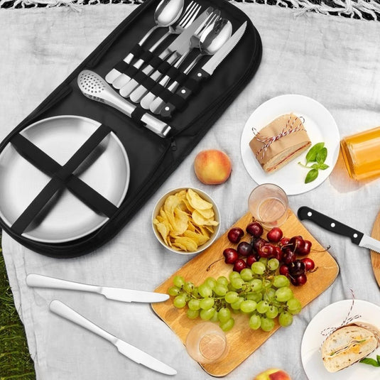 Campingservies set 10-delig voor 2 personen - happygetfit.com