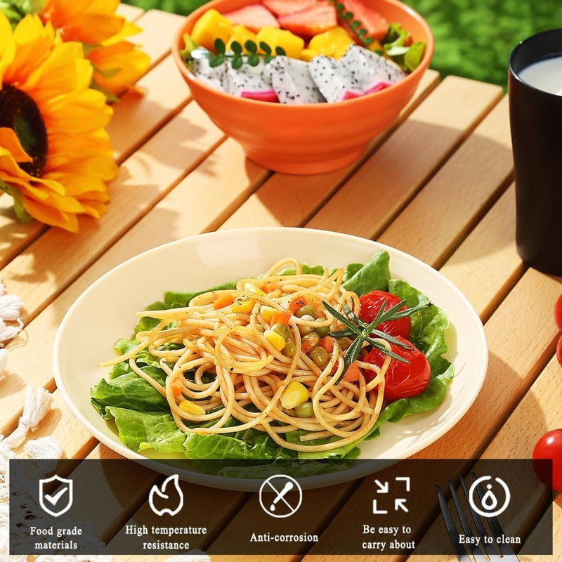 Load image into Gallery viewer, Campingservies set voor 1 persoon met bestek en tas - happygetfit.com
