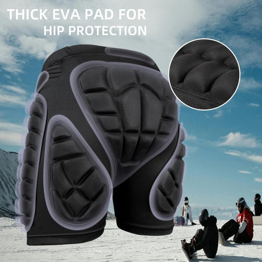 Cienfy 3D Hip Protection Eva Butt Pads Protective Padded Shorts Crash Pad Impact Gear for Skiing Skating Snowboarding Skateboarding - happygetfit.com