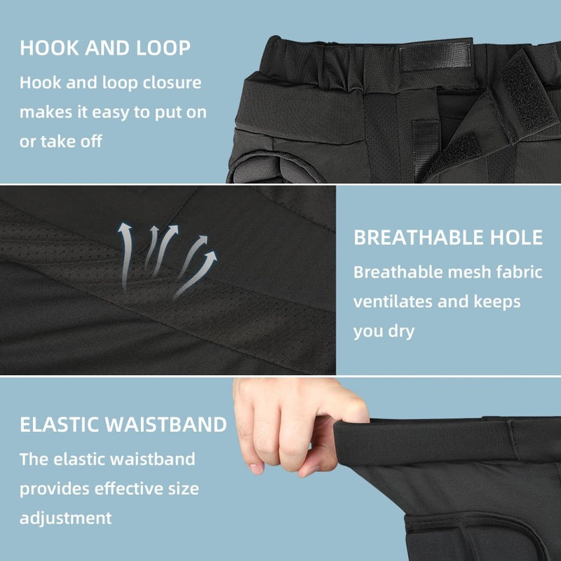 Laad afbeelding in Galerijviewer, Cienfy 3D Hip Protection Eva Butt Pads Protective Padded Shorts Crash Pad Impact Gear for Skiing Skating Snowboarding Skateboarding - happygetfit.com
