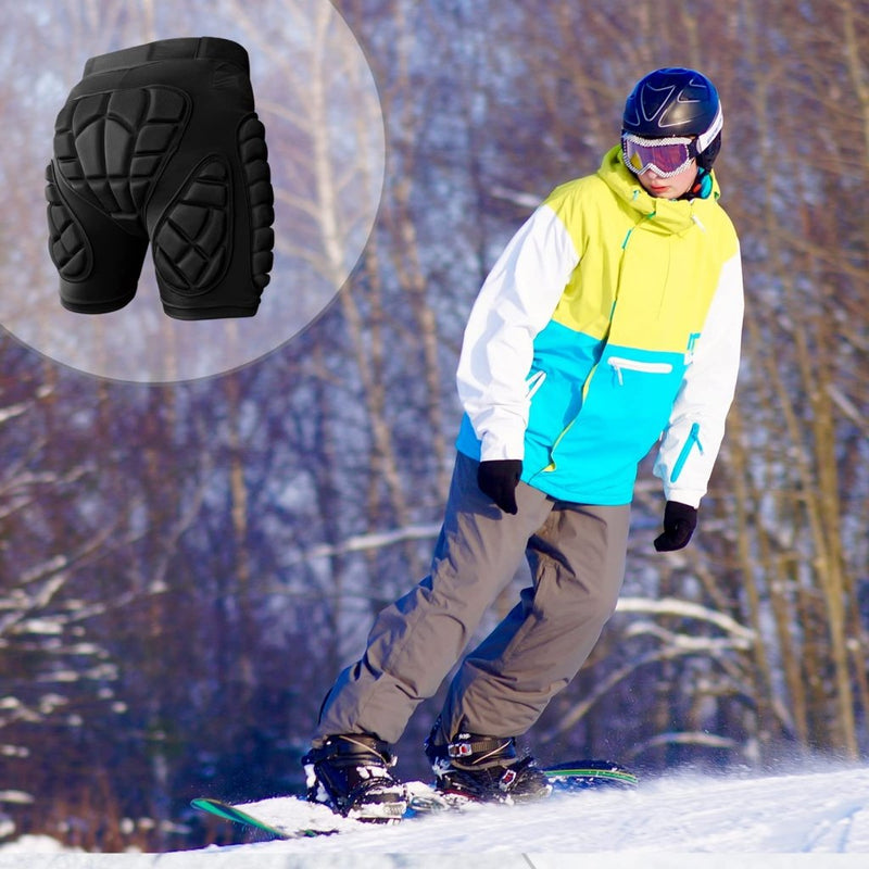 Laad afbeelding in Galerijviewer, Cienfy 3D Hip Protection Eva Butt Pads Protective Padded Shorts Crash Pad Impact Gear for Skiing Skating Snowboarding Skateboarding - happygetfit.com
