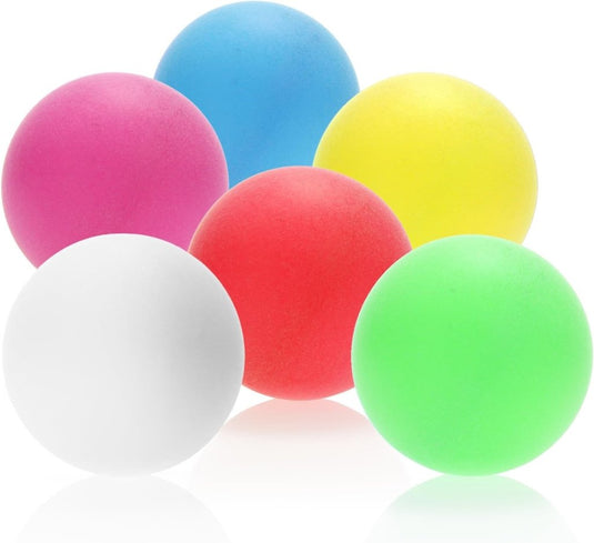com-four® Tafeltennisballen 48 stuks / 72 stuks / 144 stuks in wit of felle kleuren - Pingpongballen in standaardmaat - Spelballen voor pingpong, bierpong en tafeltennis - 40 mm - happygetfit.com