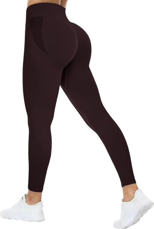 Compressie Sportlegging voor dames Yoga Lange Slim Fit Fitness Gymbroek Ondoorzichtige Scrunch Butt Yogabroek Naadloos Push-up Hoge taille Workout Fitness Jogging - happygetfit.com