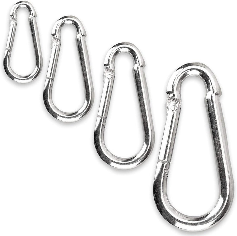 Load image into Gallery viewer, C.P. Sports Karabijnhaken, 80 x 8 mm belastbaar tot 230 kg, 60 x 6 mm belastbaar tot 150 kg, 1-60 stuks, 100 x 10 mm, 140 x 12 mm - happygetfit.com
