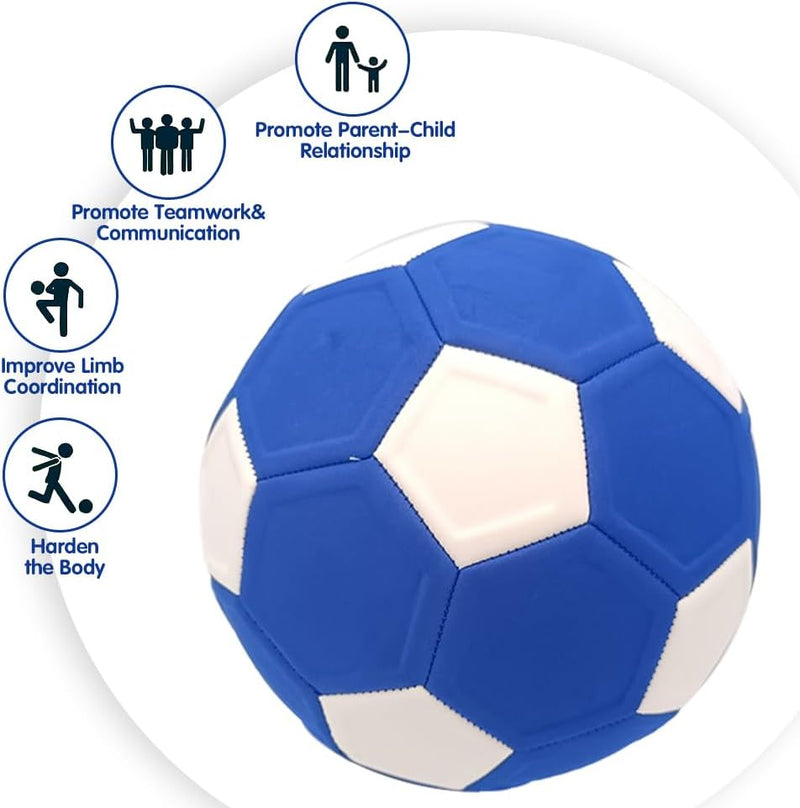 Laad afbeelding in Galerijviewer, Curve voetbal maat 5 blauw wit - happygetfit.com
