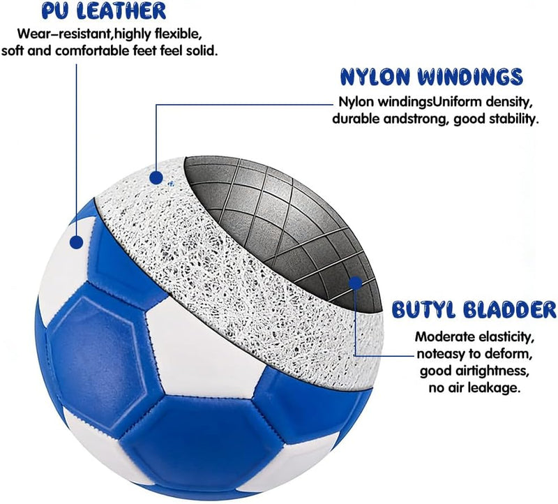 Laad afbeelding in Galerijviewer, Curve voetbal maat 5 blauw wit - happygetfit.com

