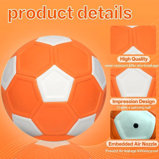 Curve voetbal maat 5 met pomp en opbergtas blauw wit - happygetfit.com