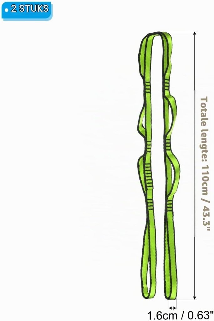 Chargez l'image dans la visionneuse de la galerie, Daisy chain ophangbanden 2 stuks 110 x 1,6 cm zwart met 8 lussen – verstelbare ophangriemen – aerial yoga accessoires - happygetfit.com
