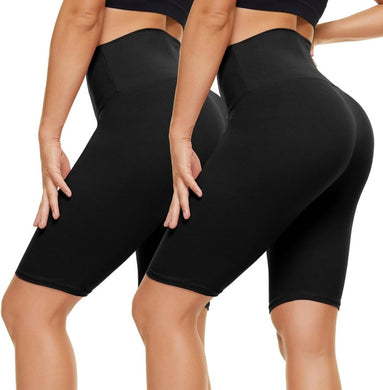 Damen Kurze Leggings High Waist Hotpants Unterhose Blickdicht Sportshorts Sommer Shorts Damen für Yoga Joggen Pilates Fitness - happygetfit.com