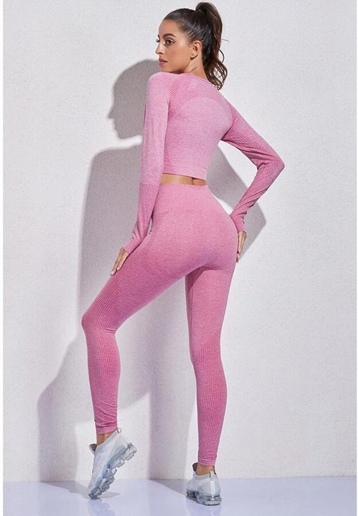Laad afbeelding in Galerijviewer, Dames 3-Delige Yoga Workout Sets Voor Vrouwen Sportkleding Hoge Taille Leggings Sport BH Trainingspakken Set - happygetfit.com
