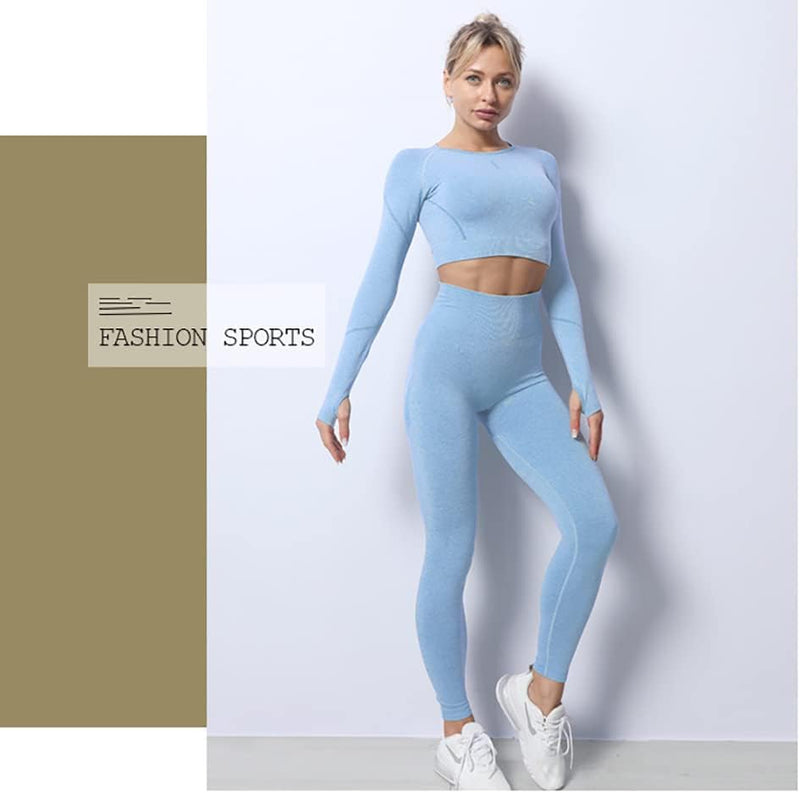 Laad afbeelding in Galerijviewer, Dames 3-Delige Yoga Workout Sets Voor Vrouwen Sportkleding Hoge Taille Leggings Sport BH Trainingspakken Set - happygetfit.com
