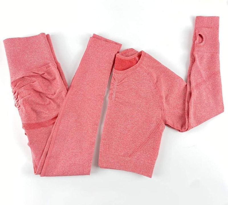 Laad afbeelding in Galerijviewer, Dames 3-Delige Yoga Workout Sets Voor Vrouwen Sportkleding Hoge Taille Leggings Sport BH Trainingspakken Set - happygetfit.com
