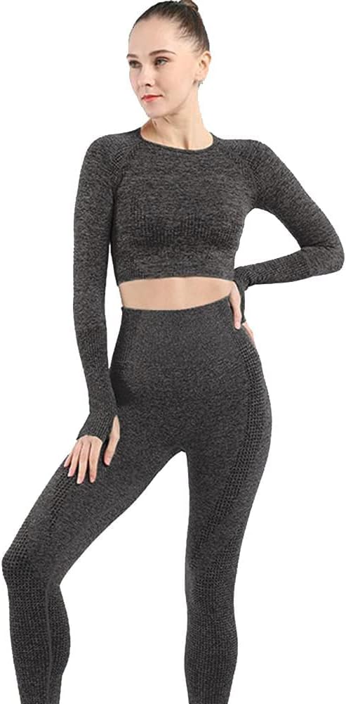 Laad afbeelding in Galerijviewer, Dames 3-Delige Yoga Workout Sets Voor Vrouwen Sportkleding Hoge Taille Leggings Sport BH Trainingspakken Set - happygetfit.com
