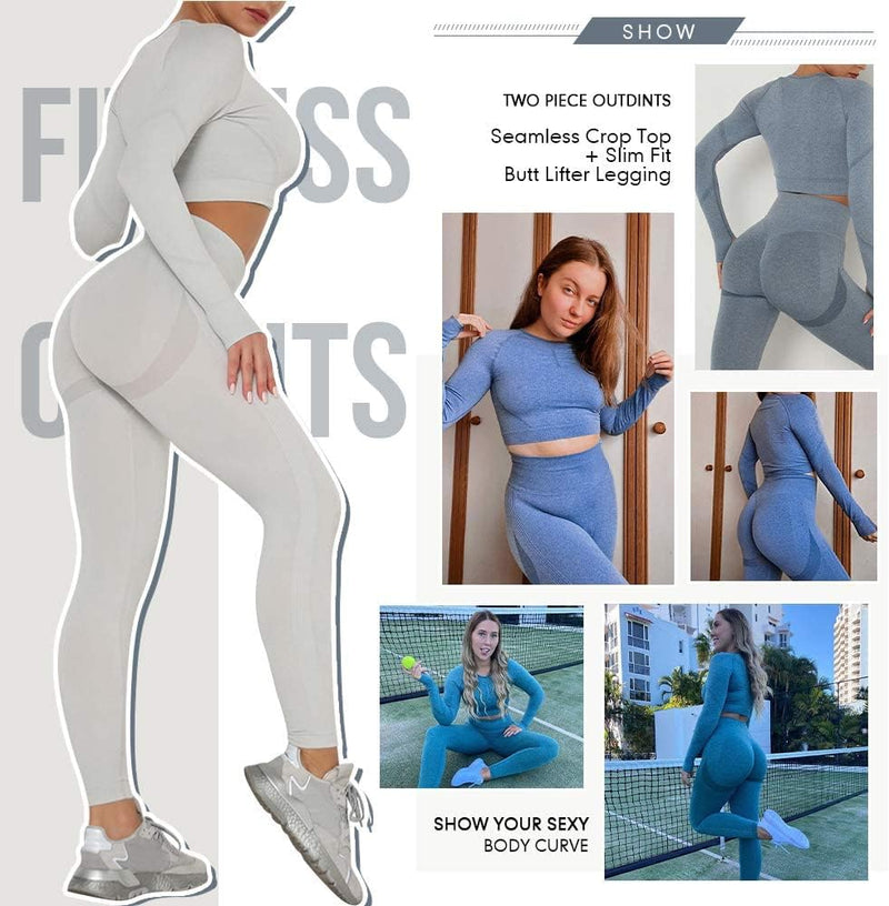 Laad afbeelding in Galerijviewer, Dames 3-Delige Yoga Workout Sets Voor Vrouwen Sportkleding Hoge Taille Leggings Sport BH Trainingspakken Set - happygetfit.com

