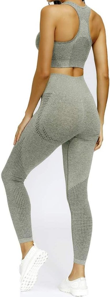 Dames 3-Delige Yoga Workout Sets Voor Vrouwen Sportkleding Hoge Taille Leggings Sport BH Trainingspakken Set - happygetfit.com