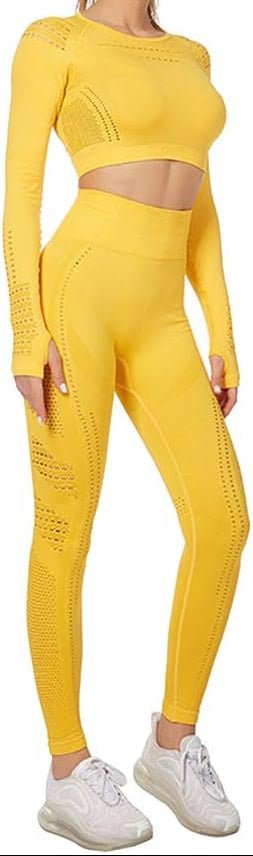 Laad afbeelding in Galerijviewer, Dames yoga set 2-delig met crop top en legging - happygetfit.com
