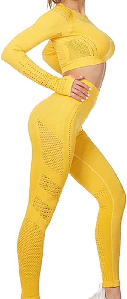 Laad afbeelding in Galerijviewer, Dames yoga set 2-delig met crop top en legging - happygetfit.com
