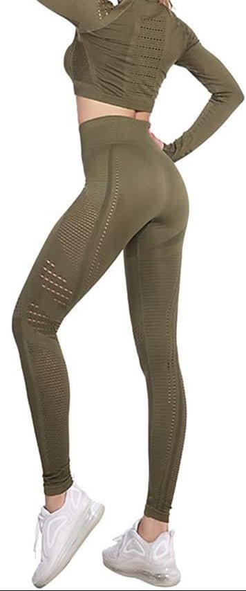 Laad afbeelding in Galerijviewer, Dames yoga set 2-delig met crop top en legging - happygetfit.com
