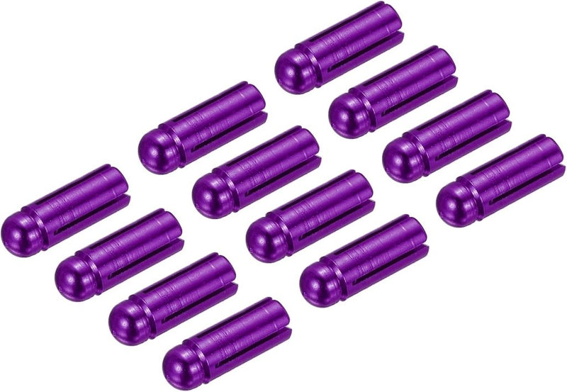Carica l’immagine nel visualizzatore della galleria, Dart flight protectors 12 stuks van aluminium paars – 90 graden flight savers – dart accessoires - happygetfit.com
