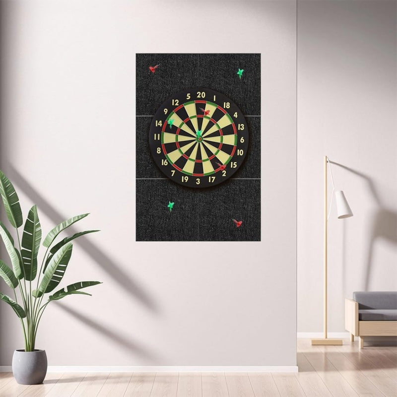 Laad afbeelding in Galerijviewer, Dartbord achterwand 90 x 90 cm met 9 zelfklevende viltpanelen van 12 mm dik – dartwandbekleding – dartmuurprotectie - happygetfit.com
