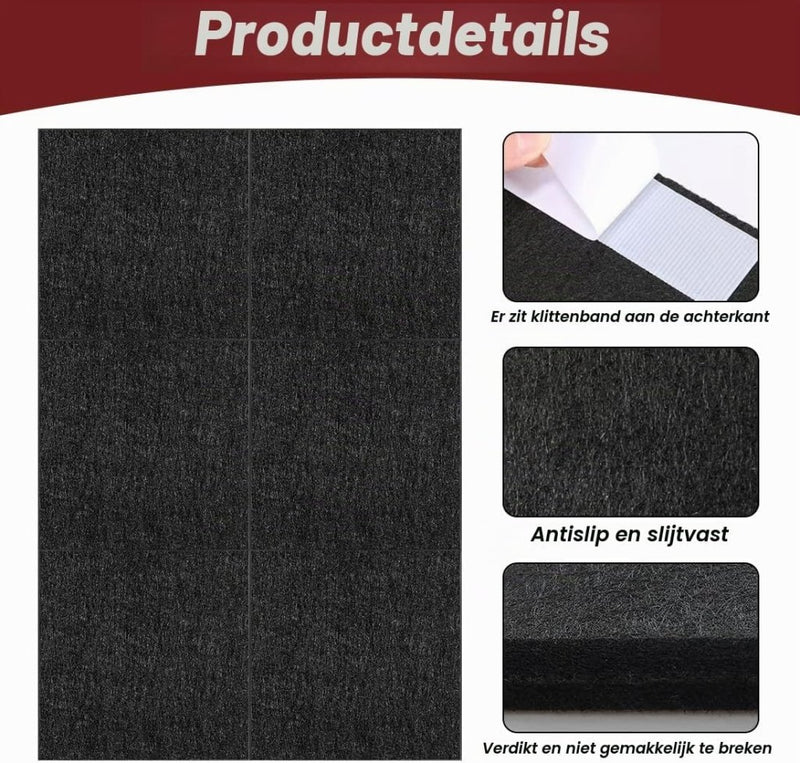 Laad afbeelding in Galerijviewer, Dartbord achterwand 90 x 90 cm met 9 zelfklevende viltpanelen van 12 mm dik – dartwandbekleding – dartmuurprotectie - happygetfit.com
