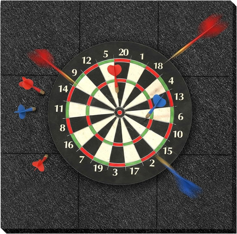 Charger l’image dans la visionneuse de galerie, Dartbord achterwand 90 x 90 cm met 9 zelfklevende viltpanelen van 12 mm dik – dartwandbekleding – dartmuurprotectie - happygetfit.com
