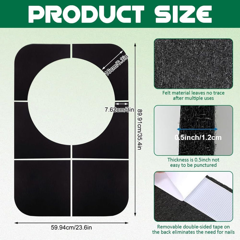 Charger l’image dans la visionneuse de galerie, Dartbord beschermmat 6-delig 60 x 90 cm met zelfklevende vilten panelen van 12 mm – dartachterplaat – wandisolatie - happygetfit.com

