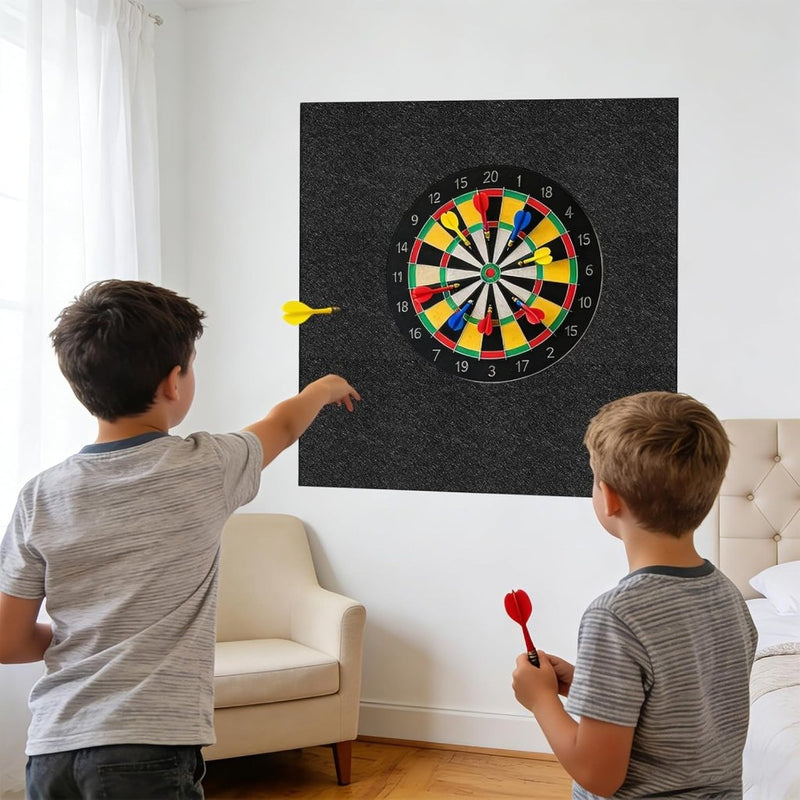 Laad afbeelding in Galerijviewer, Dartbord beschermpanelen 6 stuks 30 x 30 cm van zelfklevend vilt – dartwandbekleding – dartbescherming - happygetfit.com
