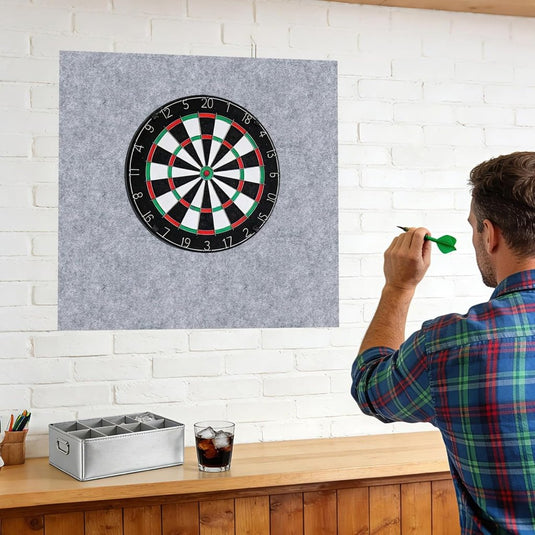 Dartbord beschermpanelen 6 stuks 30 x 30 cm van zelfklevend vilt – dartwandbekleding – dartbescherming - happygetfit.com