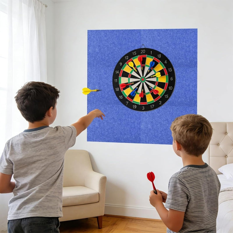 Laad afbeelding in Galerijviewer, Dartbord beschermpanelen 6 stuks 30 x 30 cm van zelfklevend vilt – dartwandbekleding – dartbescherming - happygetfit.com
