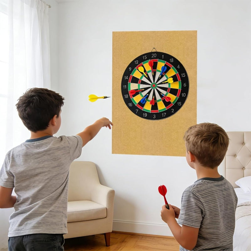 Laad afbeelding in Galerijviewer, Dartbord beschermpanelen 6 stuks 30 x 30 cm van zelfklevend vilt – dartwandbekleding – dartbescherming - happygetfit.com
