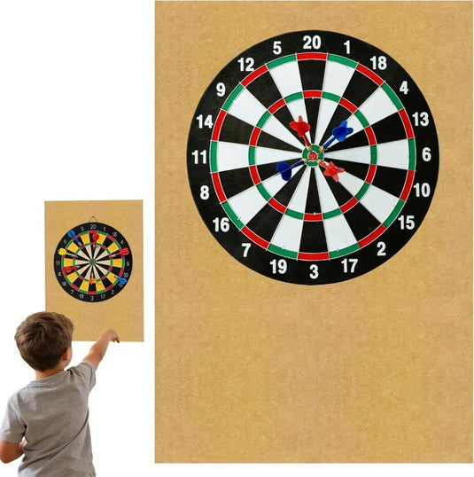 Dartbord beschermpanelen 6 stuks 30 x 30 cm van zelfklevend vilt – dartwandbekleding – dartbescherming - happygetfit.com