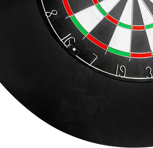 Dartbord beschermring 4-delig van EVA-schuim met 72 cm buitendiameter en 2,5 cm dikte – dartsurround – dartopvangrand - happygetfit.com