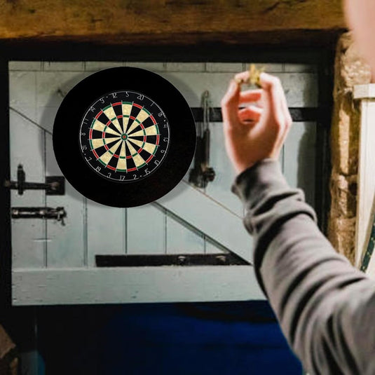 Dartbord beschermring 4-delig van EVA-schuim met 72 cm buitendiameter en 2,5 cm dikte – dartsurround – dartopvangrand - happygetfit.com