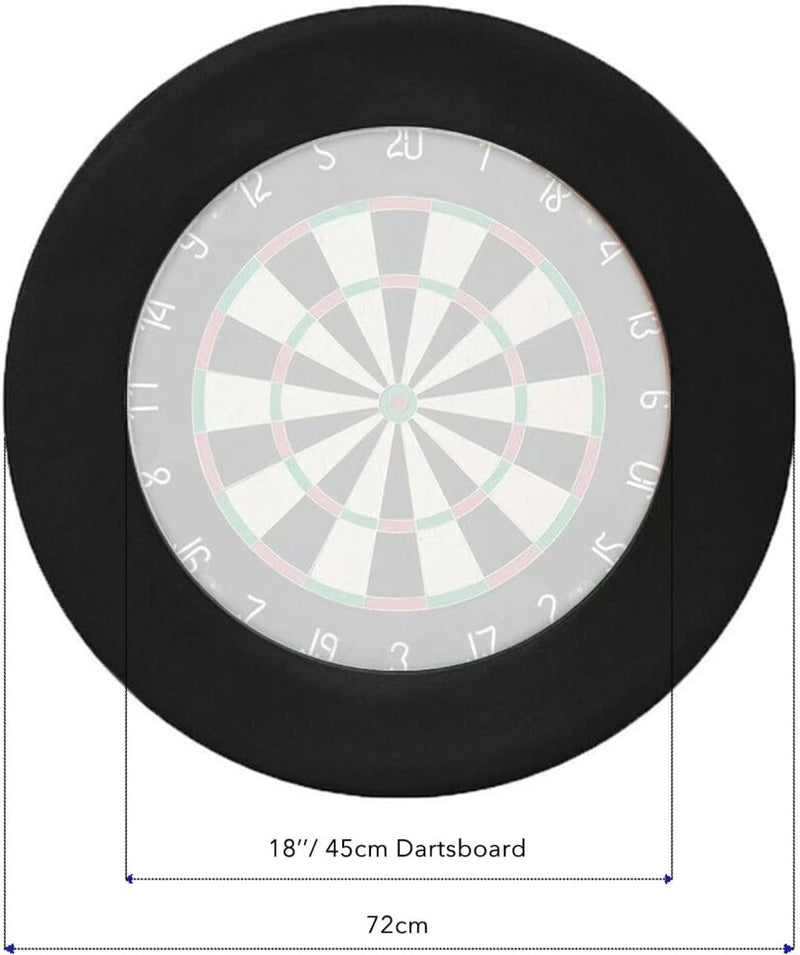 Bild im Galerie-Viewer laden, Dartbord beschermring 4-delig van EVA-schuim met 72 cm buitendiameter en 2,5 cm dikte – dartsurround – dartopvangrand - happygetfit.com
