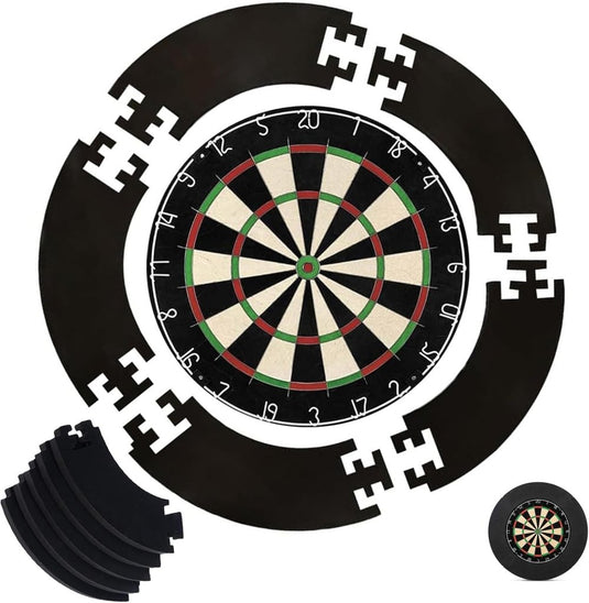 Dartbord beschermring 5-delig van schokabsorberend EVA-schuim voor standaard dartborden – dartsurround – dartmuurbescherming - happygetfit.com