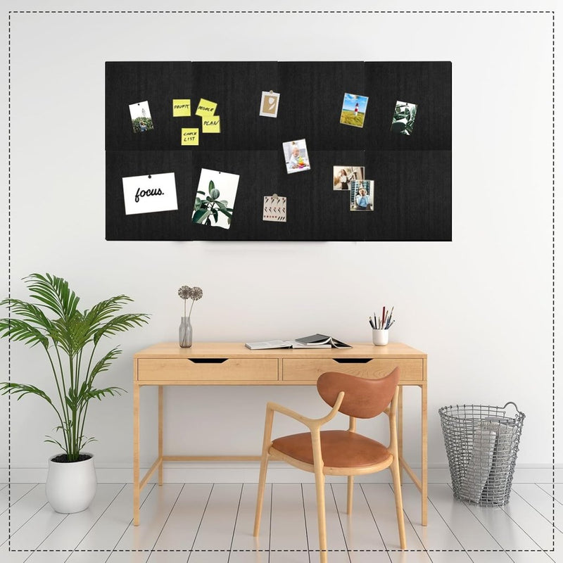 Laad afbeelding in Galerijviewer, Dartbord beschermtegels 9 stuks 30 x 30 cm van dik zelfklevend vilt met knutselmes – dartwandisolatie – muurbeschermers - happygetfit.com
