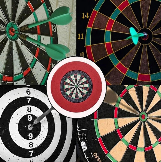 Dartbord opvangring 4-delig van 3 cm dik EVA-schuim voor bescherming tegen misworpen pijlen – dartomranding – wandprotectie - happygetfit.com