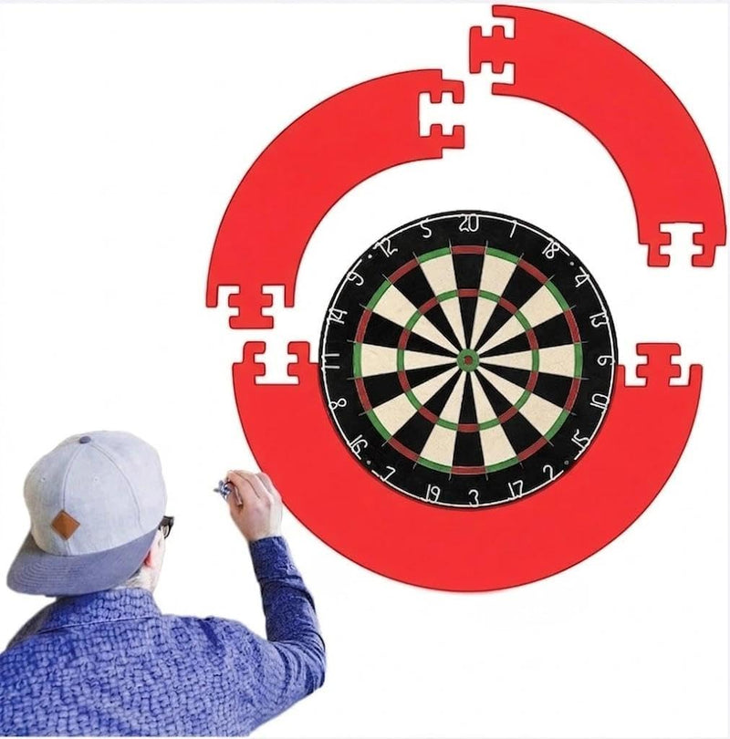 Bild im Galerie-Viewer laden, Dartbord opvangring 4-delig van 3 cm dik EVA-schuim voor bescherming tegen misworpen pijlen – dartomranding – wandprotectie - happygetfit.com

